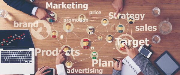 Marketing strategy diagram